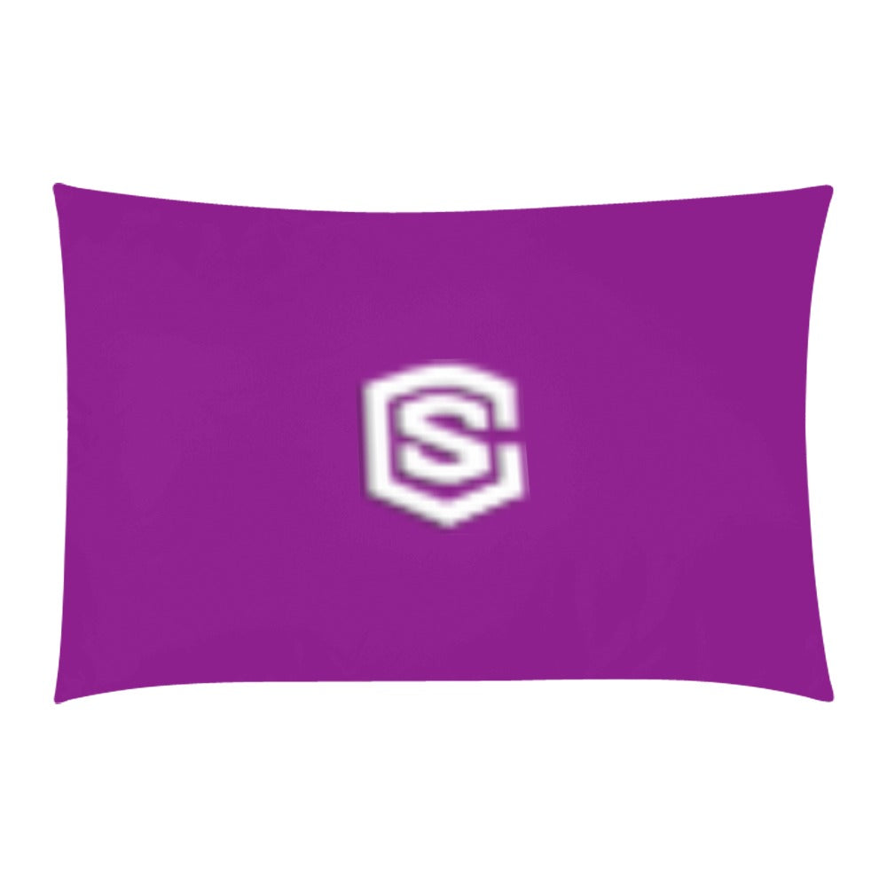 Purple 24 3-Piece Bedding Set (1 Duvet Cover 86"x70"; 2 Pillowcases 20"x30")(One Side)