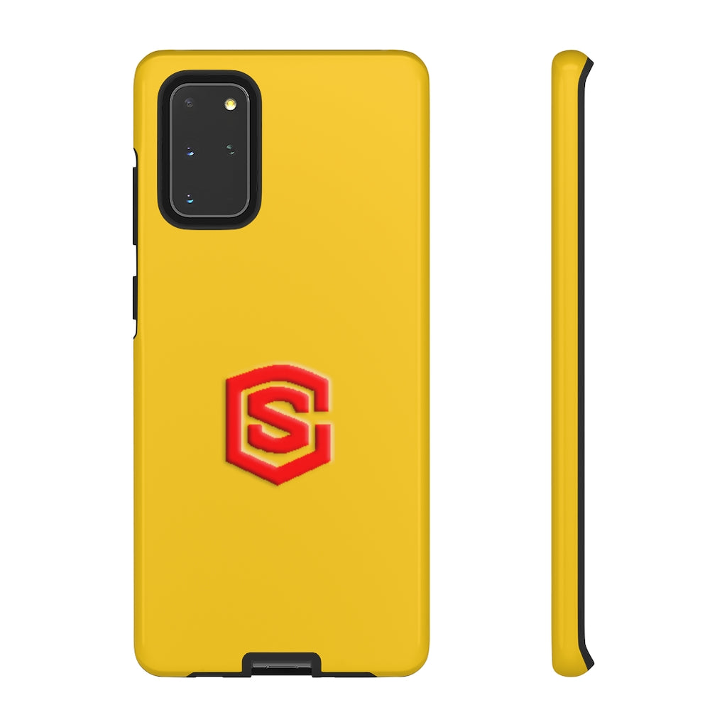 Yellow Tough Cases Red Logo