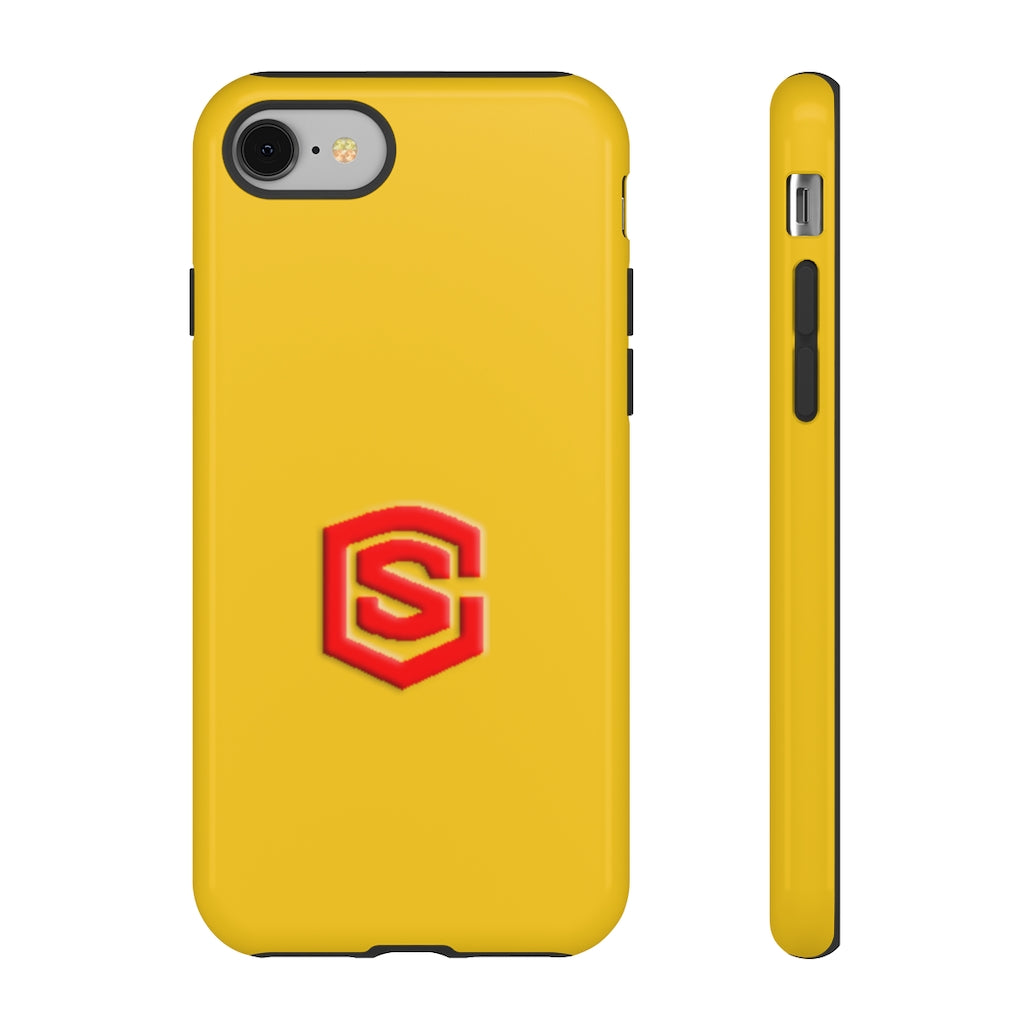 Yellow Tough Cases Red Logo