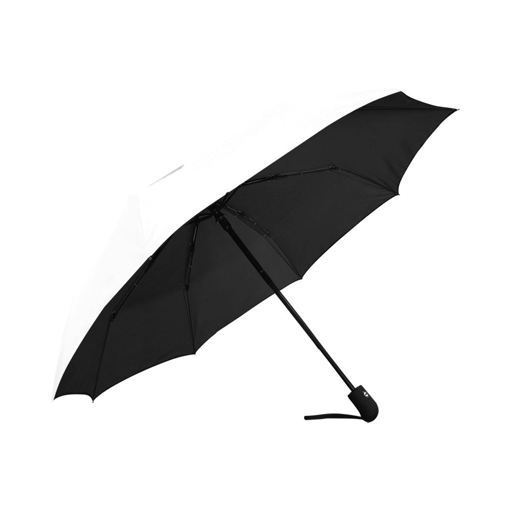 Black Anti-UV Automatic Umbrella With White Logo Anti-UV Automatic Umbrella(Outside Printing)(Model U09)
