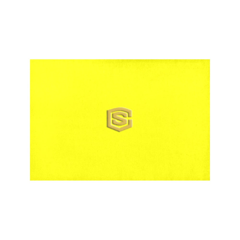 Yellow Placemats 12" x 18" With Gold Logo Placemats 12" x 18" (Set of 2)