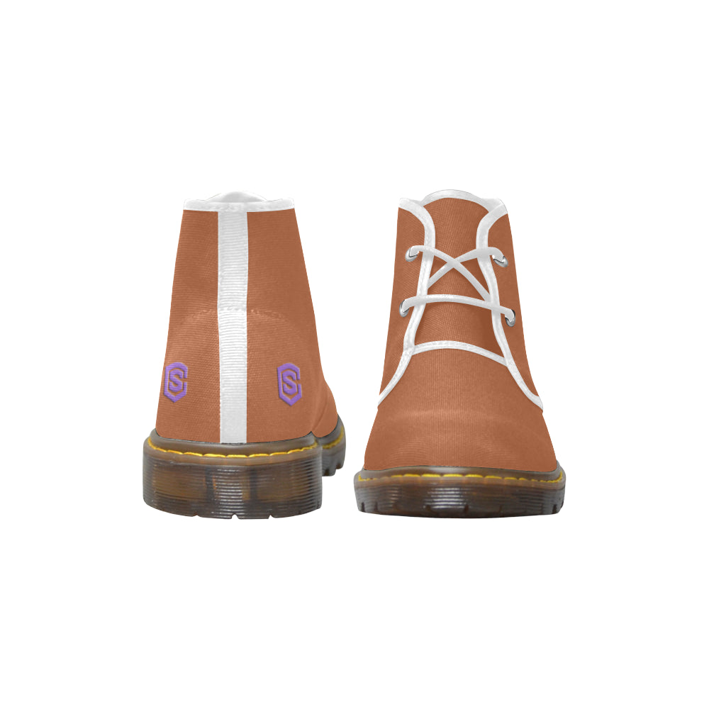 purple Men's Canvas Chukka Boots (Model 2402-1)