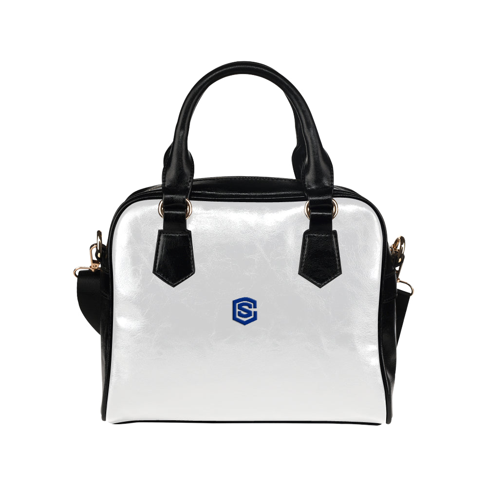 WHITE Shoulder Handbag blue logo Shoulder Handbag (Model 1634)