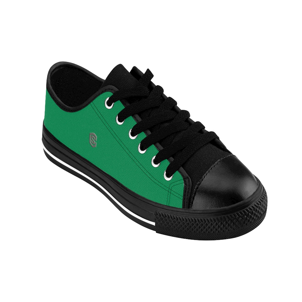 green Men's Sneakers - gray logo