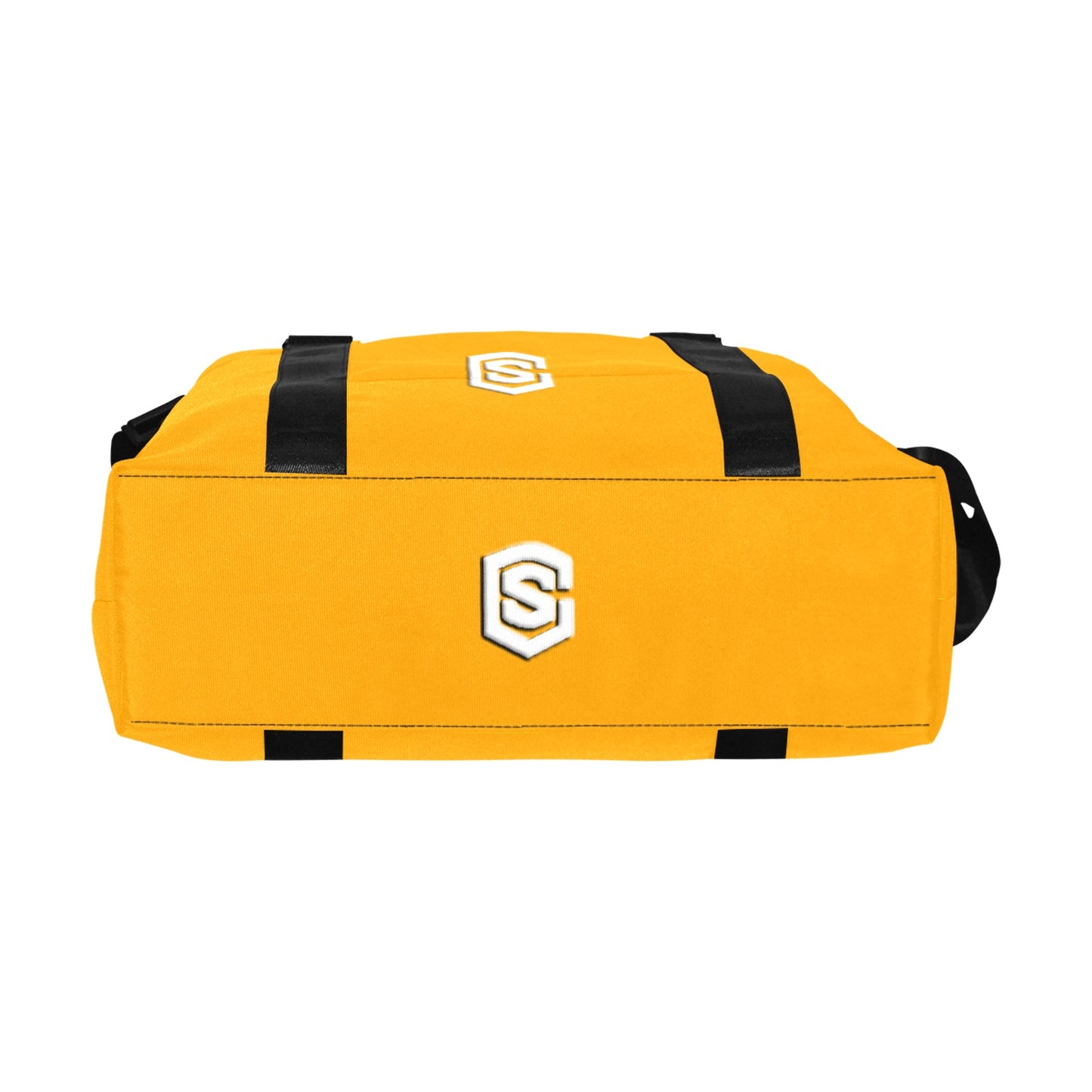 Orange Large Capacity Duffle Bag With White Logo Large Capacity Duffle Bag(Model1715)