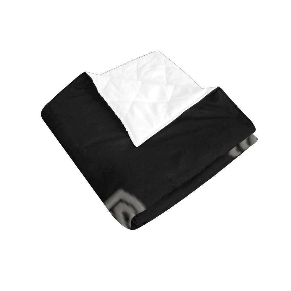 BLACK CISTOM QUILT GRAY LOGO Custom Quilt 70" x 80"