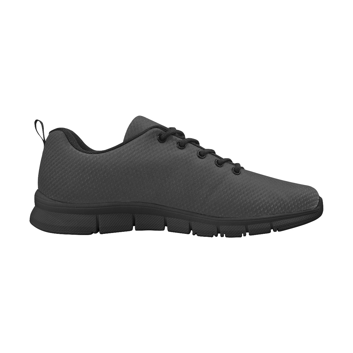 black logo Men's Breathable Running Shoes (Model 055)