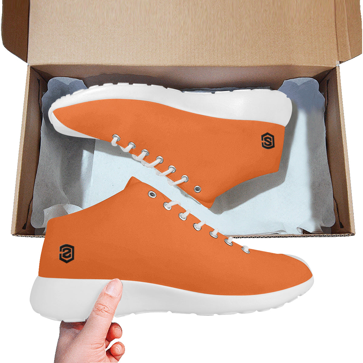 black logo Men's Basketball Training Shoes (Model 47502)