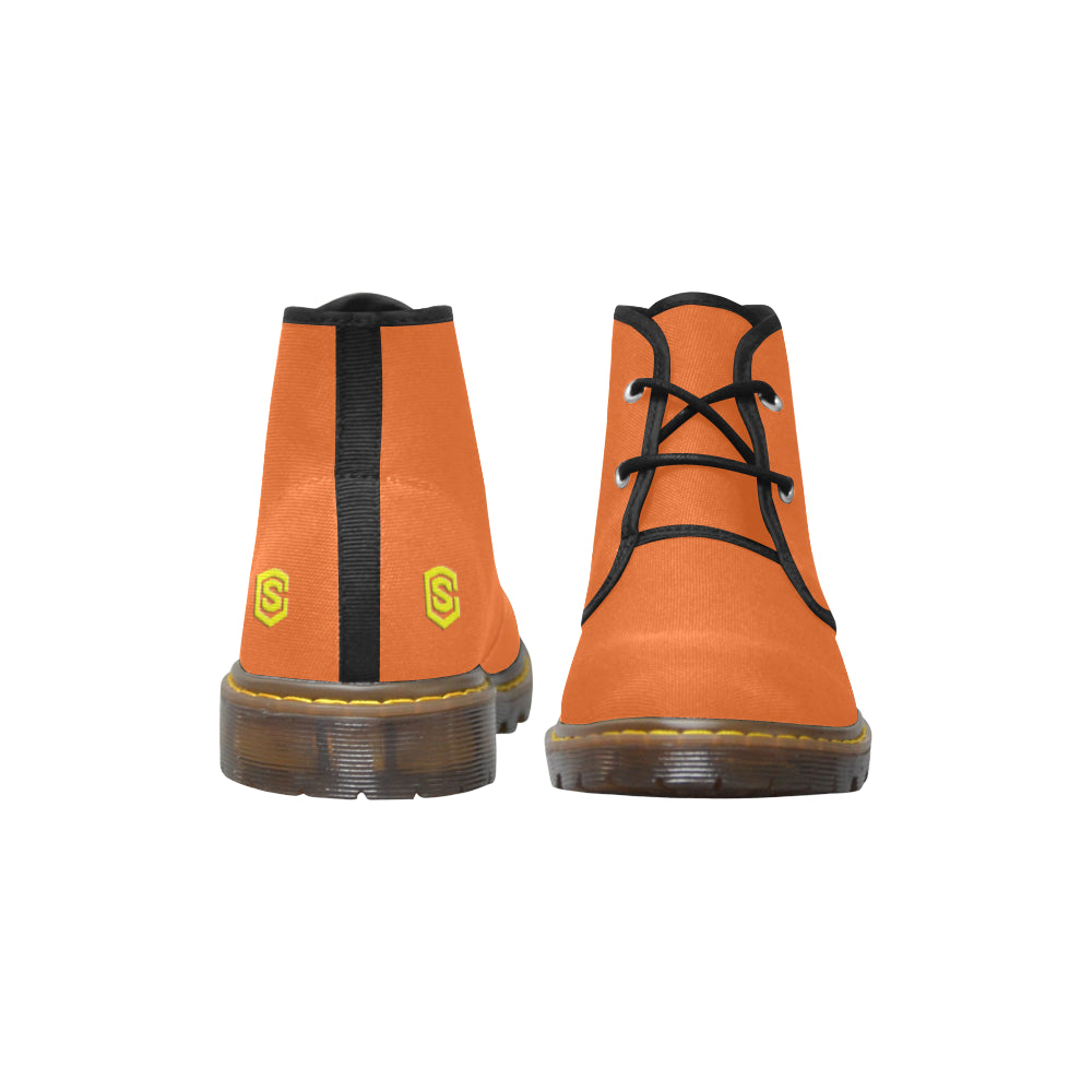 yellow Men's Canvas Chukka Boots (Model 2402-1)