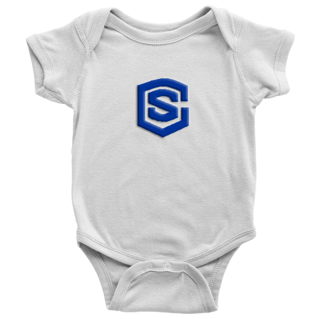 Baby Bodysuit WITH BLUE LOGO
