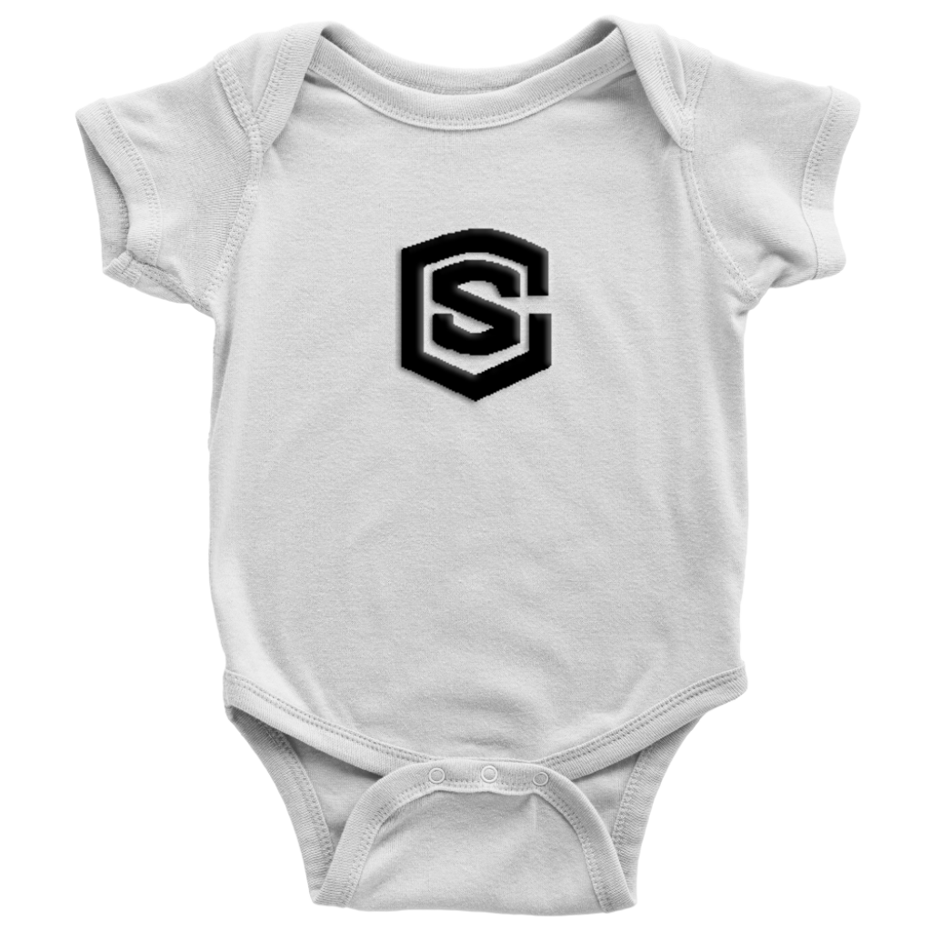 Baby Bodysuit WITH BLACK LOGO