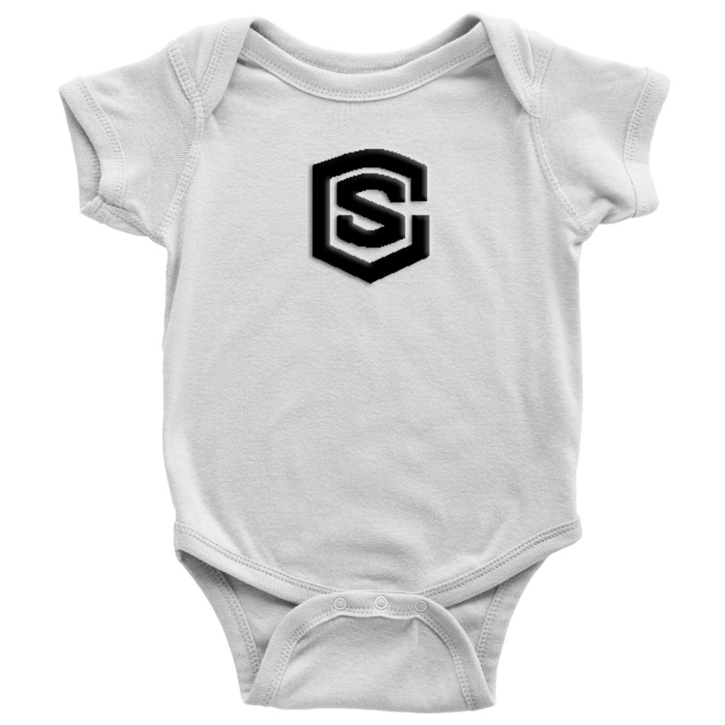 Baby Bodysuit WITH BLACK LOGO