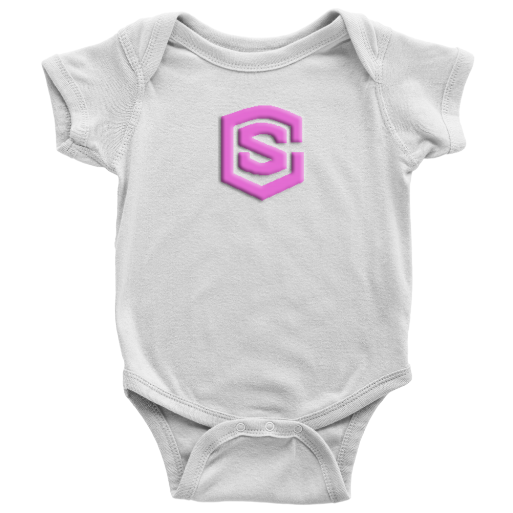Baby Bodysuit WITH PINK LOGO