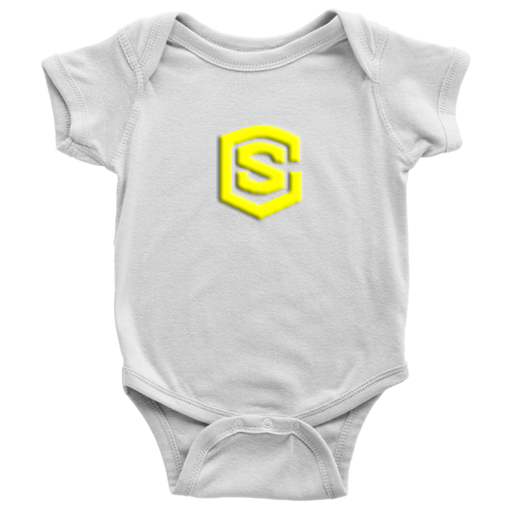 Baby Bodysuit WITH YELLOW LOGO