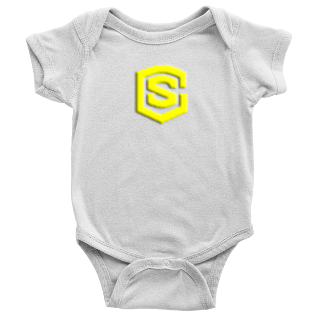 Baby Bodysuit WITH YELLOW LOGO