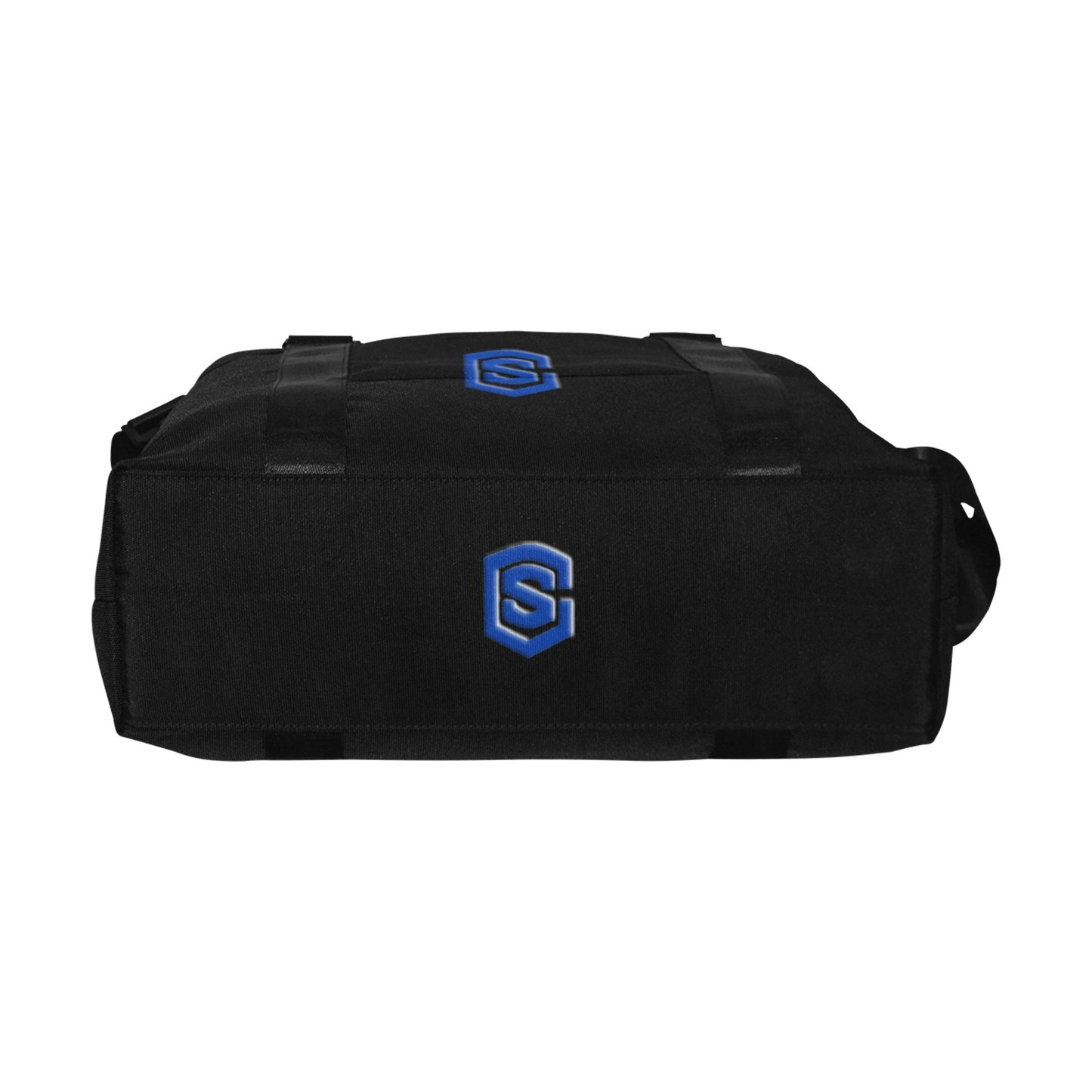 Black Large Capacity Duffle Bag With Blue Logo Large Capacity Duffle Bag(Model1715)
