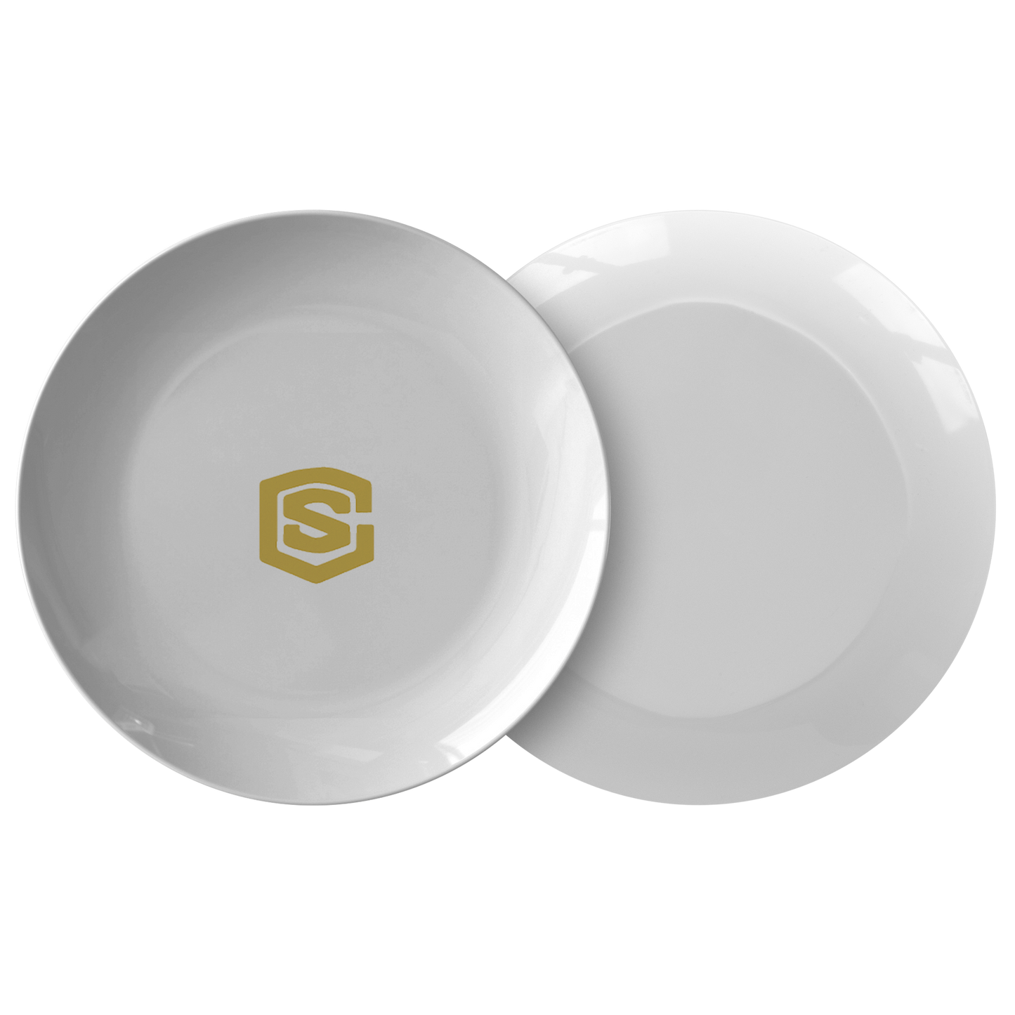 Plate WITH GOLD LOGO