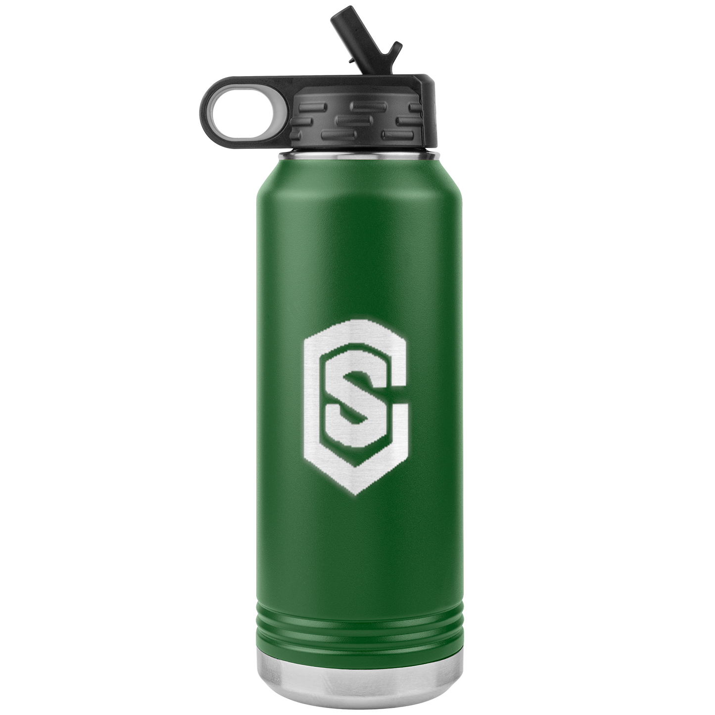 32oz Water Bottle Tumbler WITH BLUE LOGO