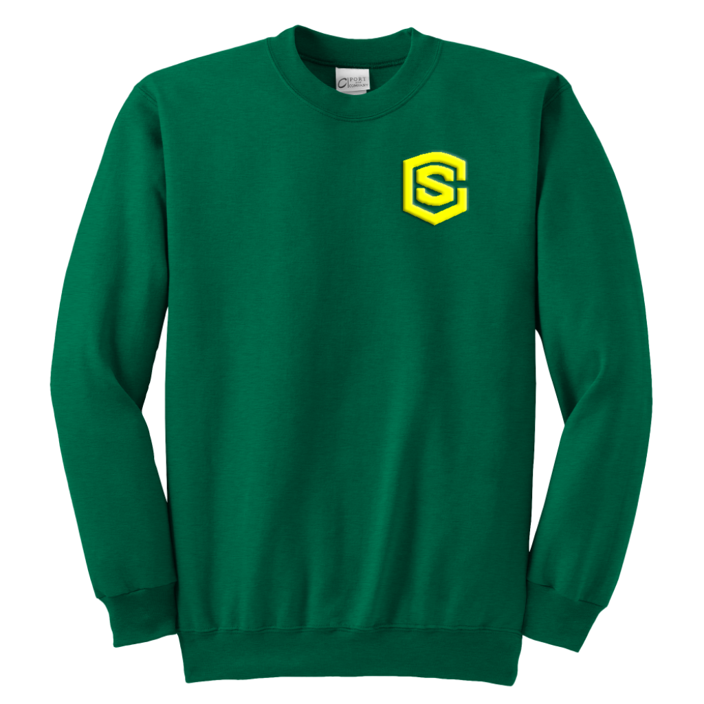 Youth Crewneck Sweatshirt WITH YELLOW LOGO