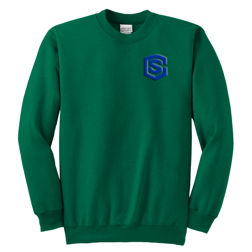 Youth Crewneck Sweatshirt WITH BLUE LOGO