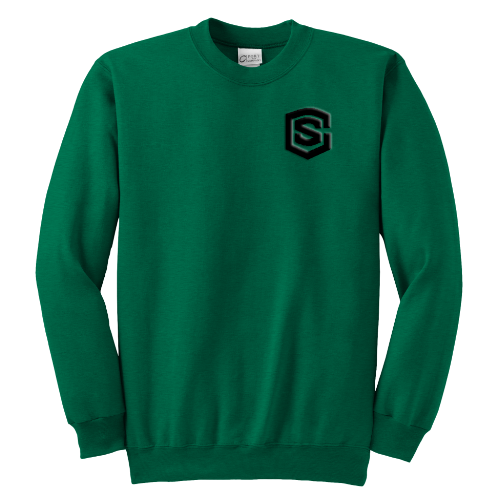 Youth Crewneck Sweatshirt WITH BLACK LOGO