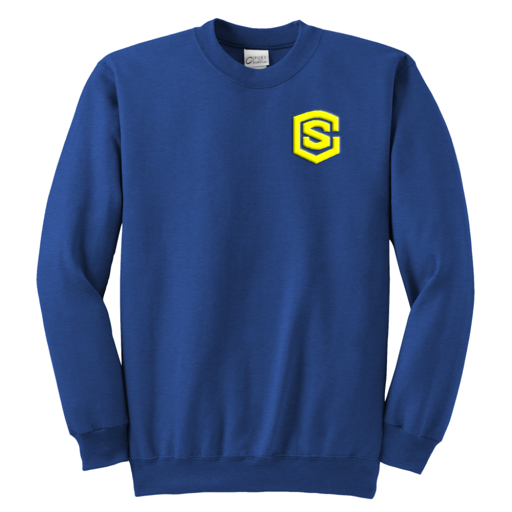 Youth Crewneck Sweatshirt WITH YELLOW LOGO