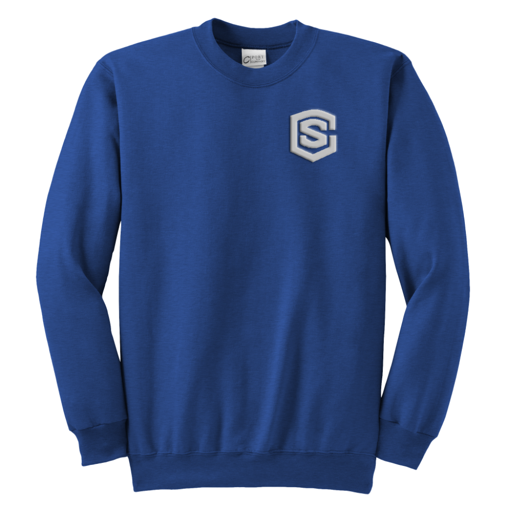 Youth Crewneck Sweatshirt WITH SILIVER LOGO