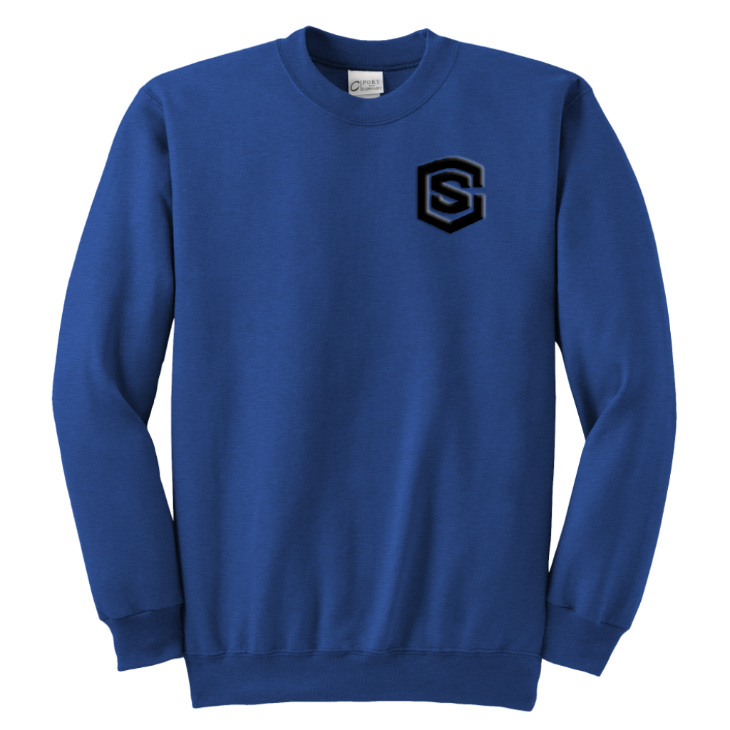 Youth Crewneck Sweatshirt WITH BLACK LOGO