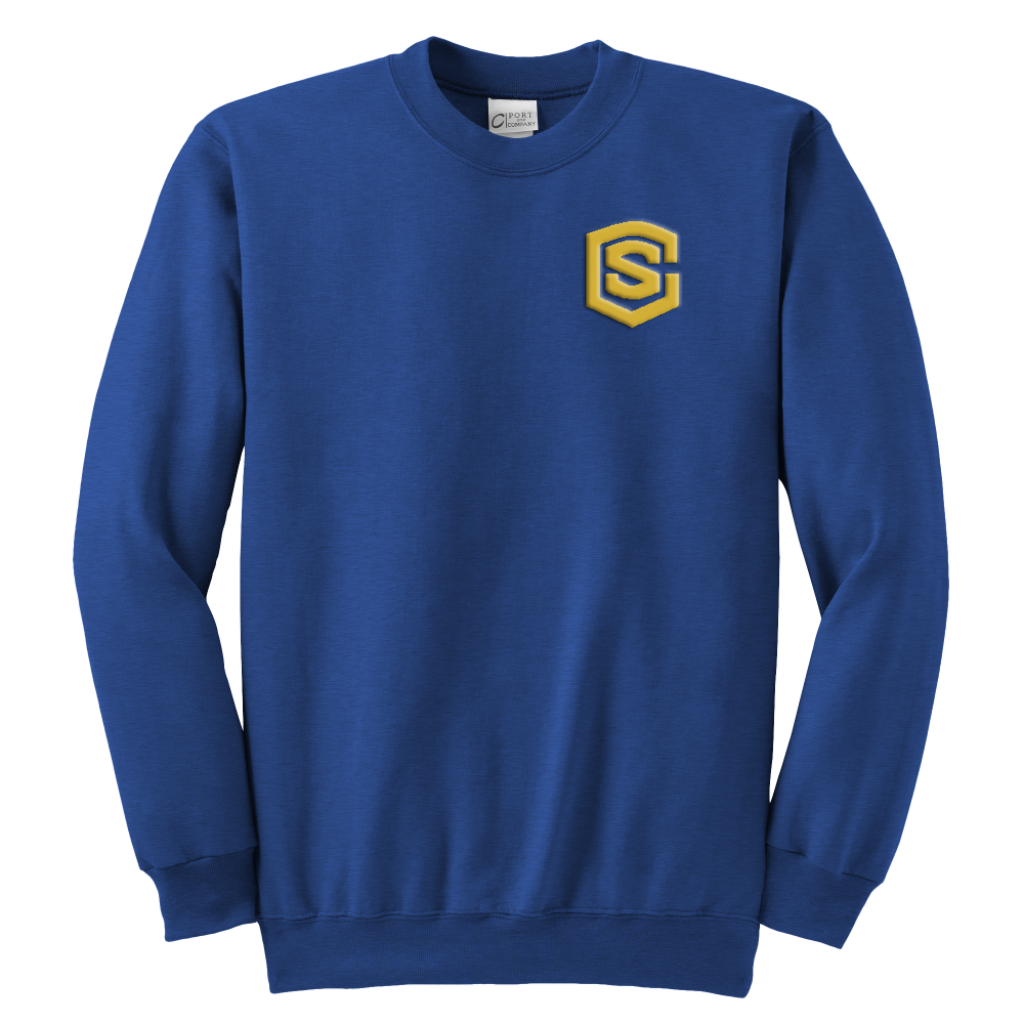 Youth Crewneck Sweatshirt WITH GOLD LOGO
