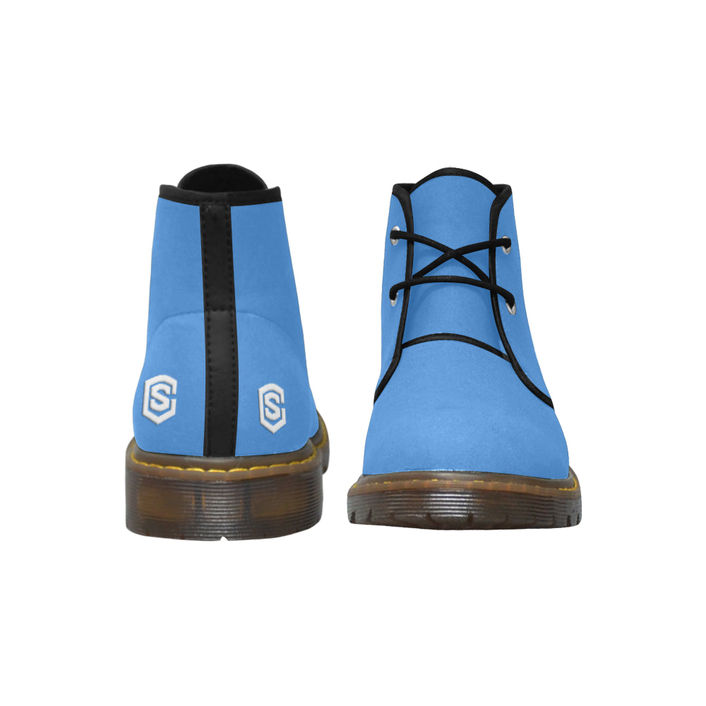 white logo Women's Nubuck Chukka Boots (Model 2402)