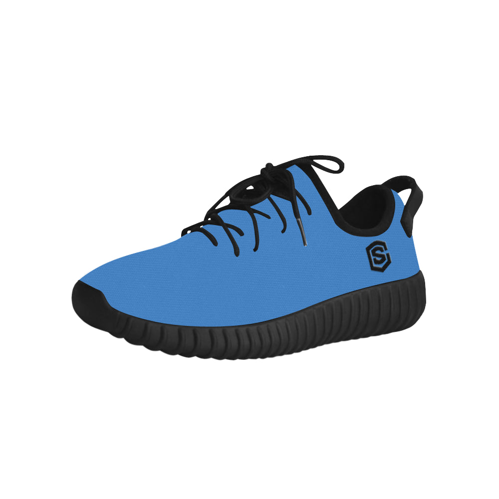 black logo Grus Men's Breathable Woven Running Shoes (Model 022)
