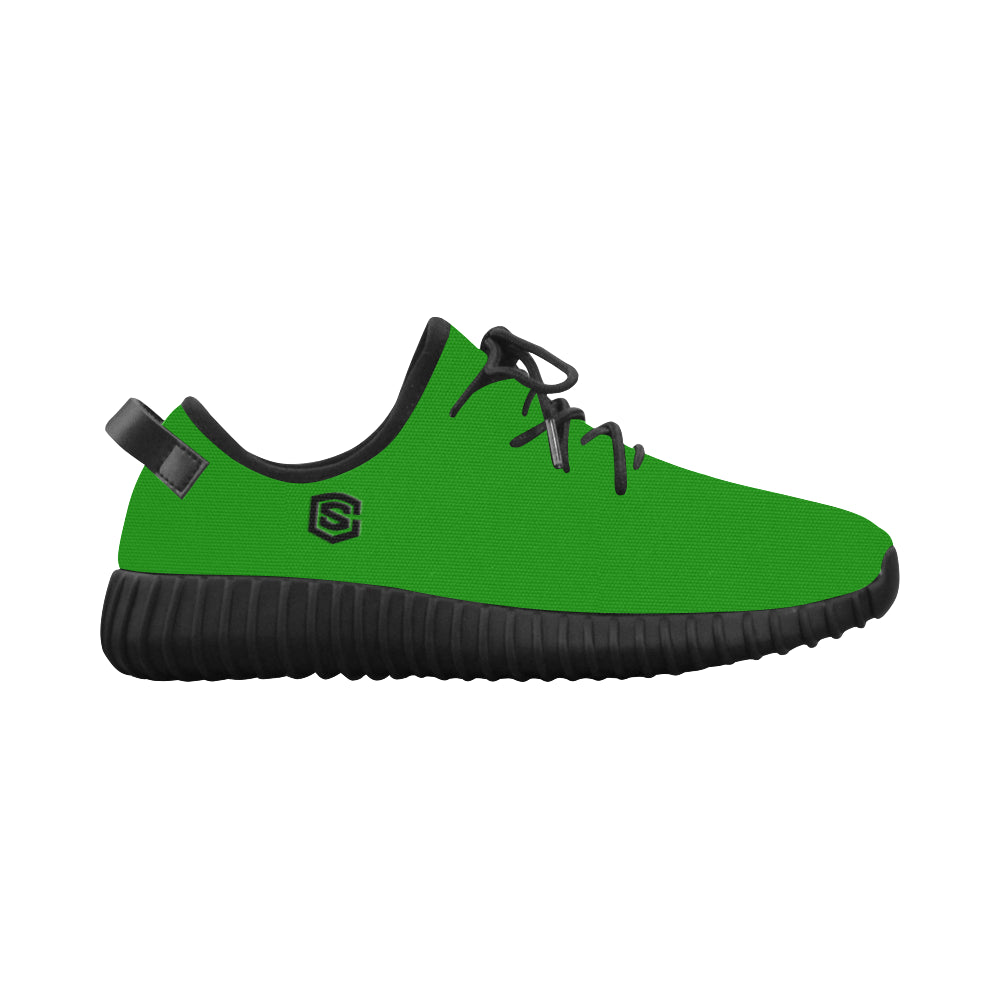 black logo Grus Men's Breathable Woven Running Shoes (Model 022)