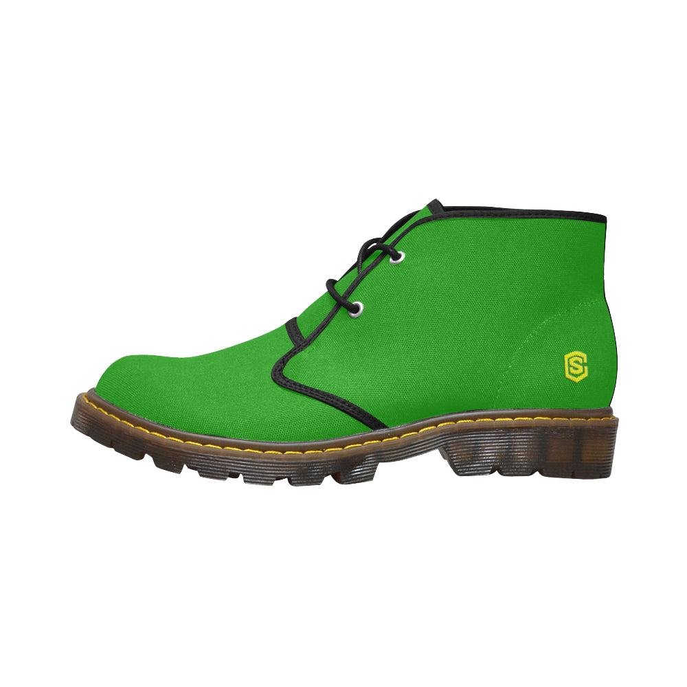 yellow Men's Canvas Chukka Boots (Model 2402-1)