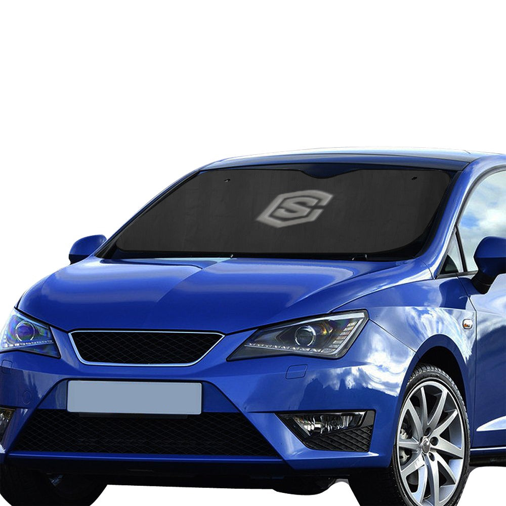 BLACK AUTO SUN SHADE WITH GRAYLOGO Auto Sun Shade 55" x 29.53"