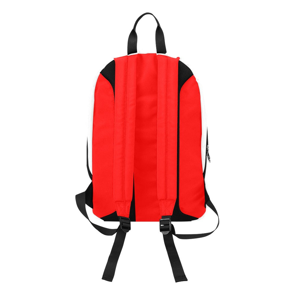 Red Travel Backpack With Green Logo Travel Backpack(Large Capacity)(Model 1691)