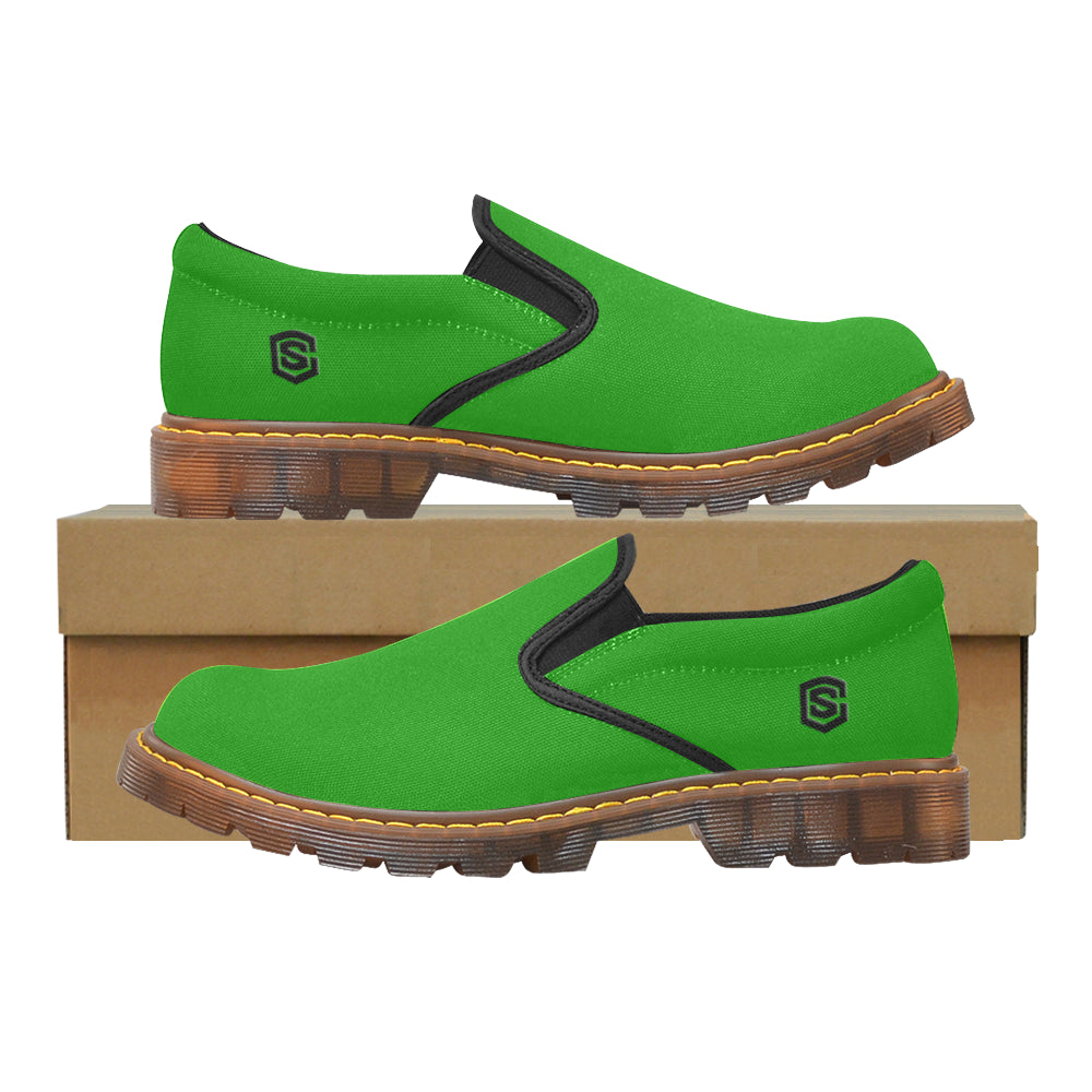 black logo Martin Men's Slip-On Loafer (Model 12031)