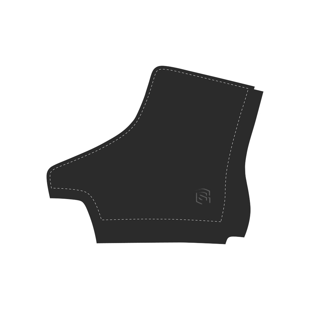 black logo Apache Round Toe Women's Winter Boots (Model 1402)