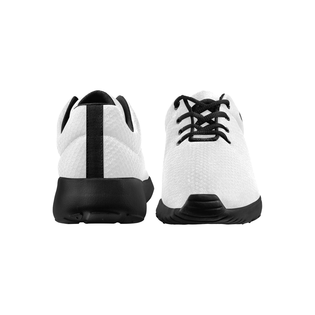 black logo Men's Athletic Shoes (Model 0200)
