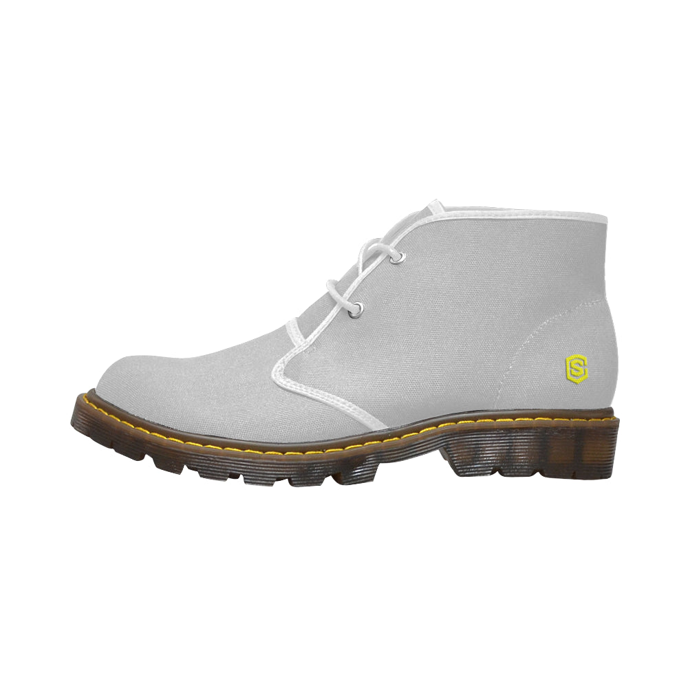 yellow Men's Canvas Chukka Boots (Model 2402-1)