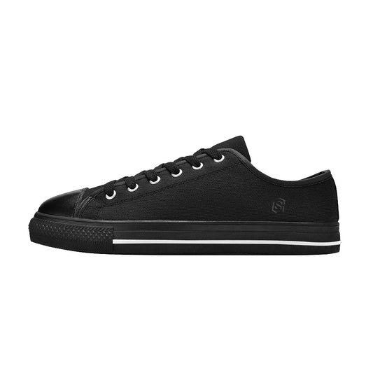 Black logo Men's Classic Canvas Shoes (Model 018)