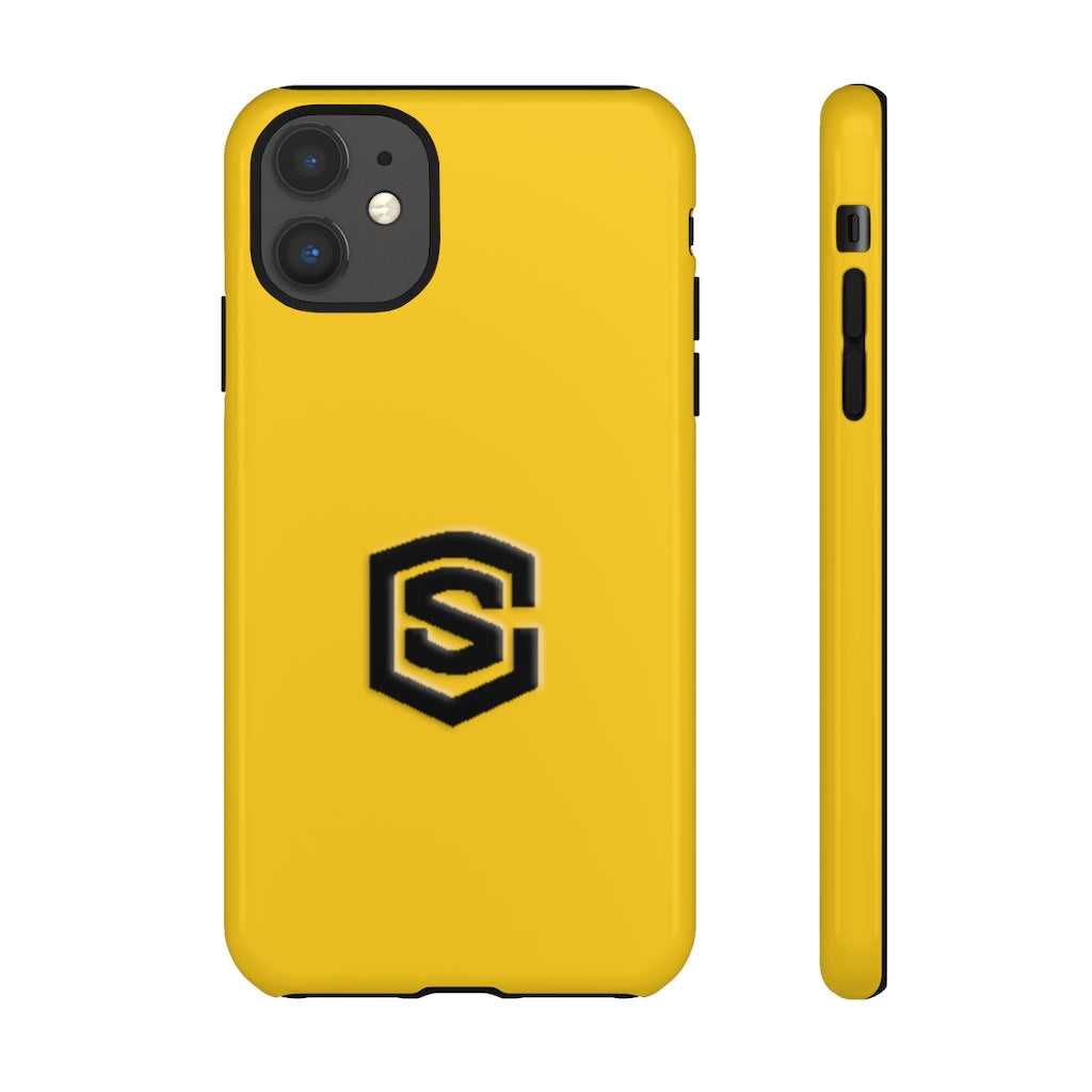 Yellow Tough Cases Black Logo