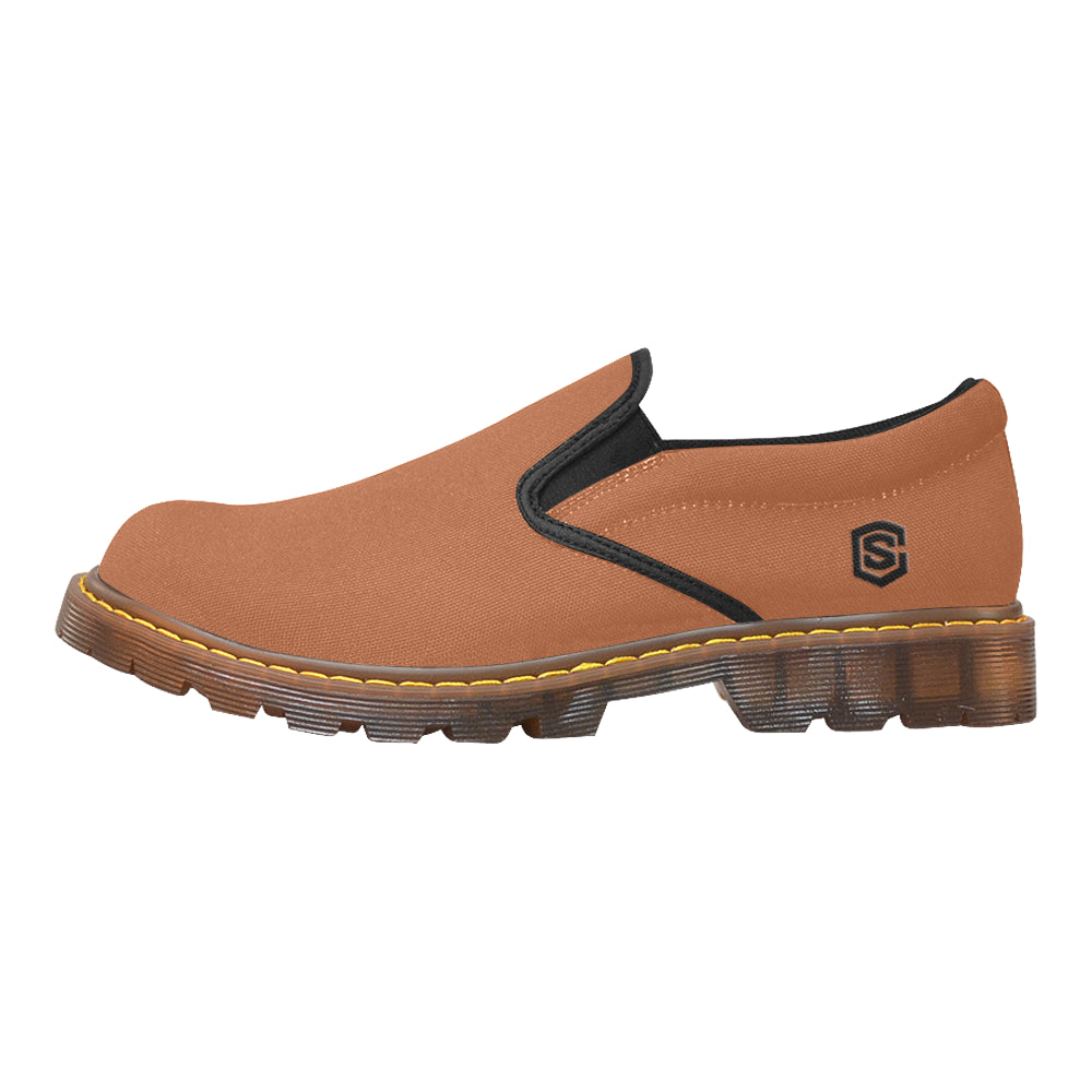 black logo Martin Men's Slip-On Loafer (Model 12031)