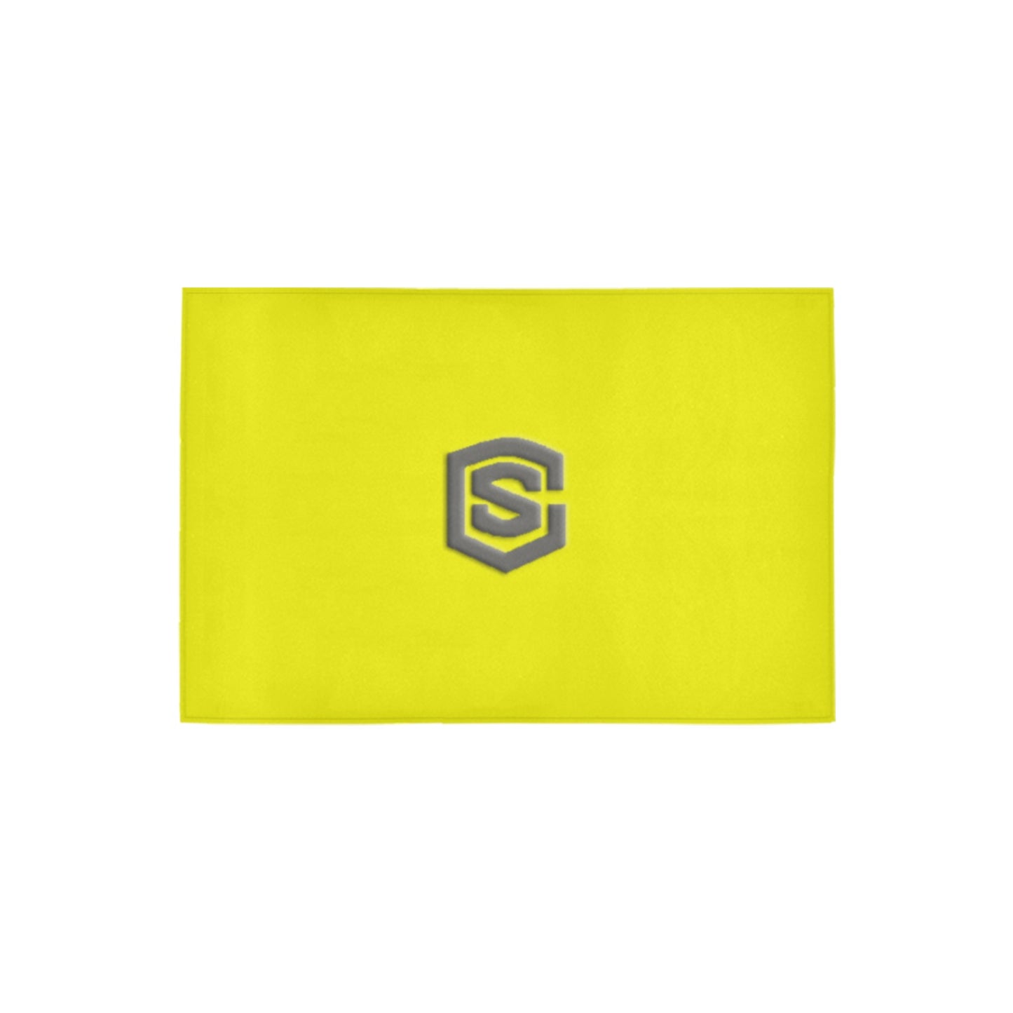 Yellow Doormat 24" x 16" (Sponge Material) with Gray Logo Doormat 24" x 16" (Sponge Material)