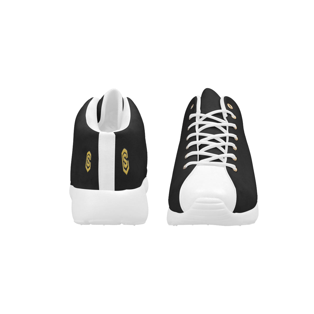 gold logo Men's Basketball Training Shoes (Model 47502)