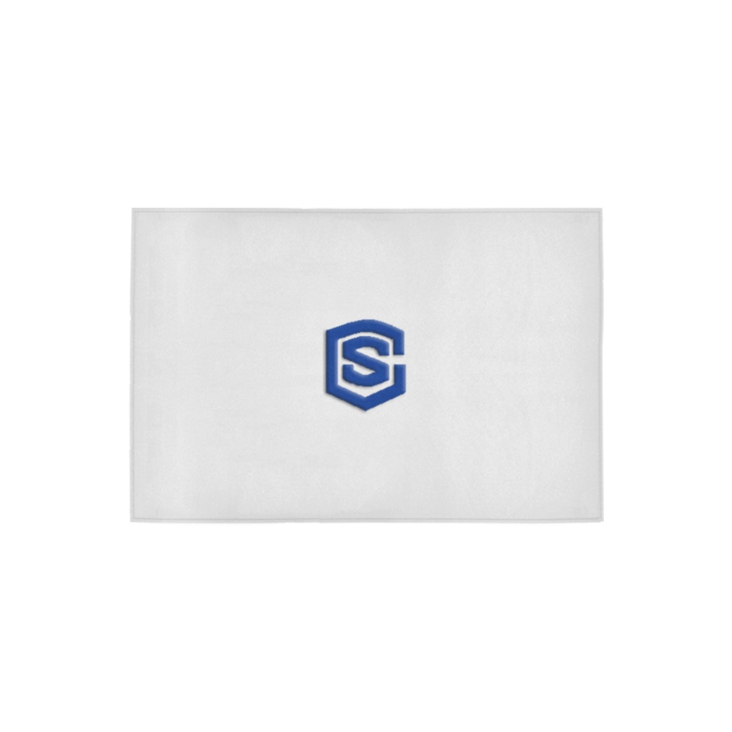 White Doormat 24" x 16" (Sponge Material) with Blue Logo Doormat 24" x 16" (Sponge Material)