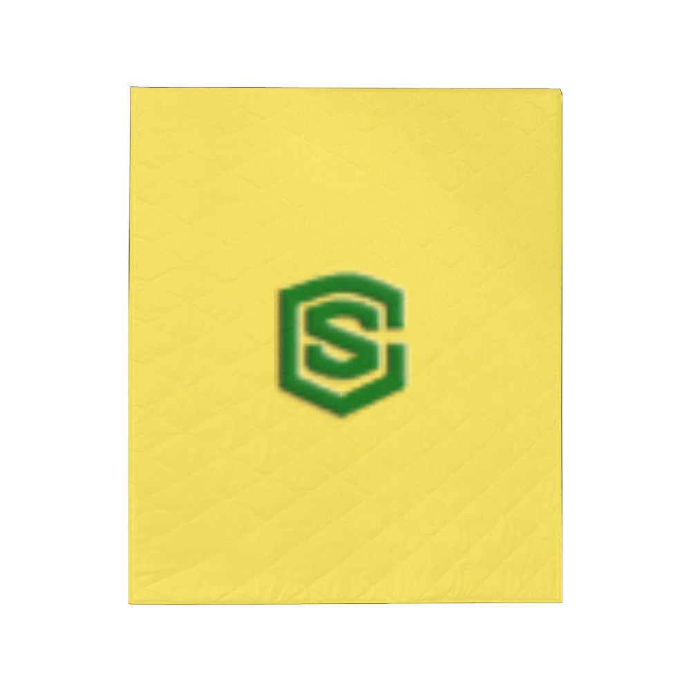 Yellow Custom Quilt Yellow Logo Custom Quilt 50" x 60"