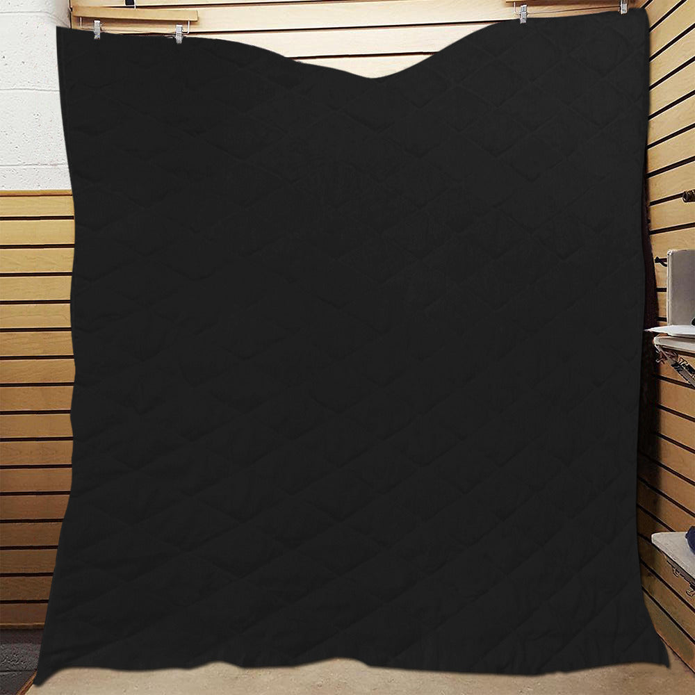 BlackCustom Quilt Brown Logo Custom Quilt 70" x 80"