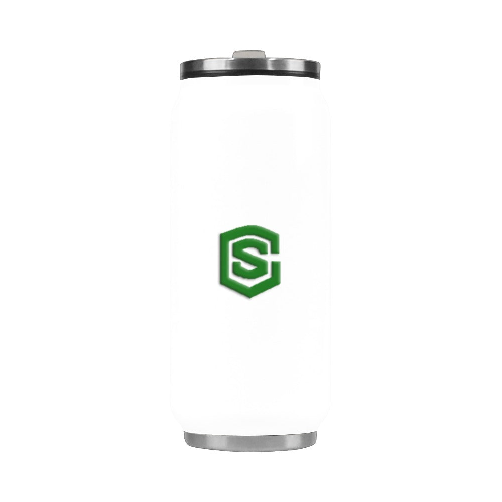 White Stainless Steel Vacuum Mug (13.7 OZ) with Green Logo Stainless Steel Vacuum Mug (13.7 OZ)