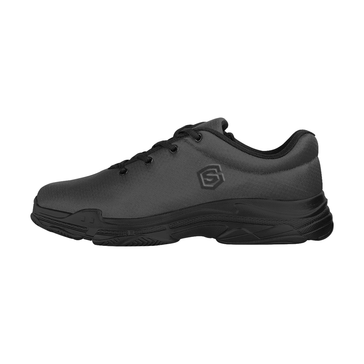 black logo Lyra Men's Running Shoes (Model 058)