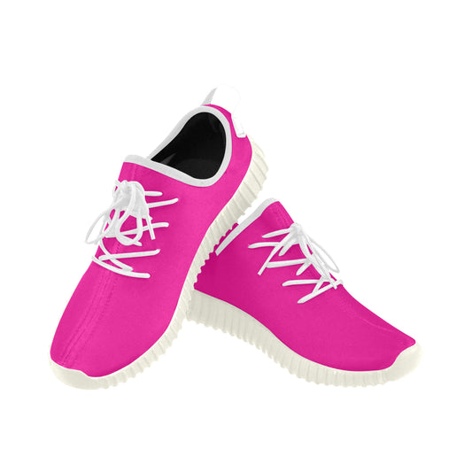black logo Grus Women's Breathable Woven Running Shoes (Model 022)